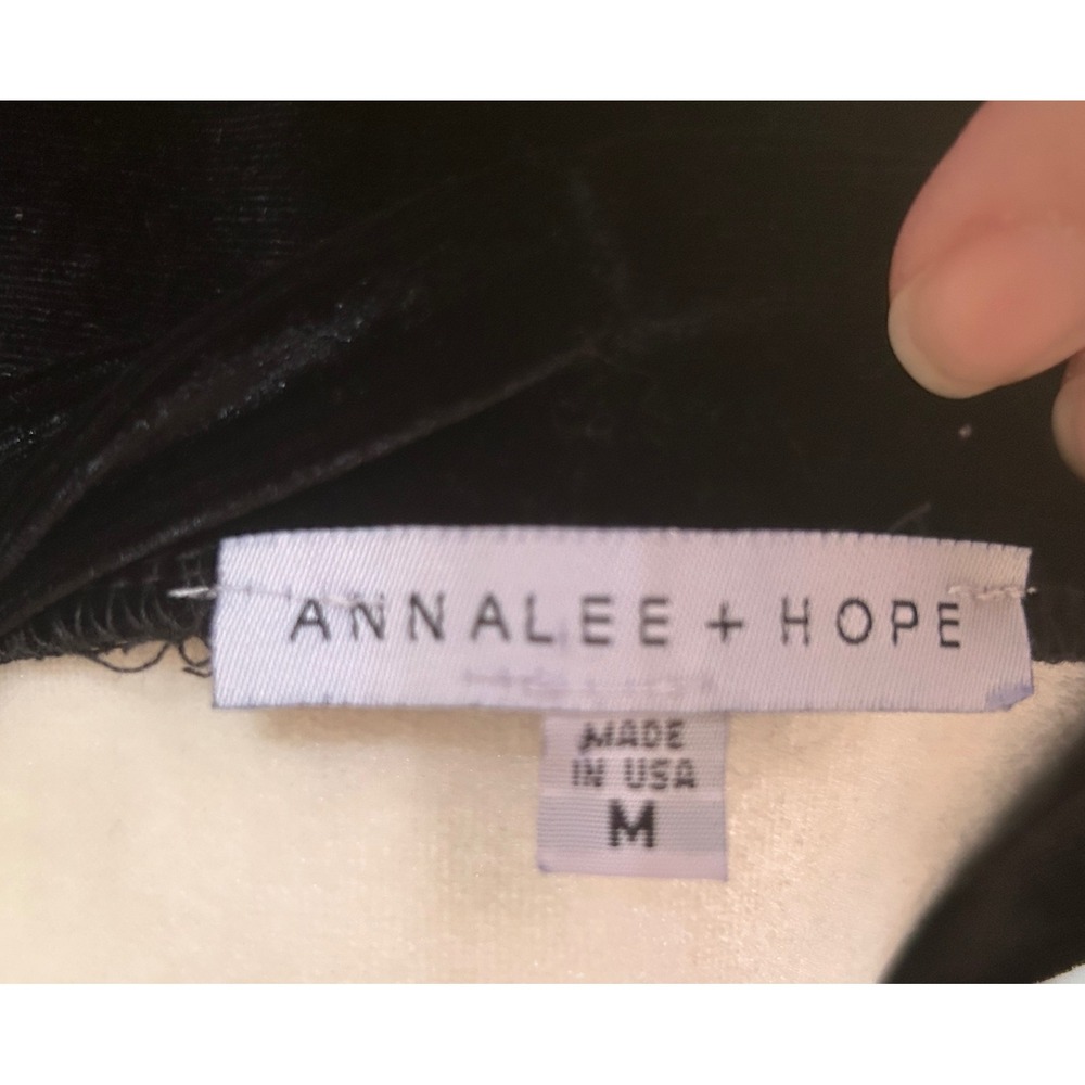 Annalee + Hope Shift Dress Velvet M‎ Black Whimsigoth Classic LBD - Picture 6 of 10